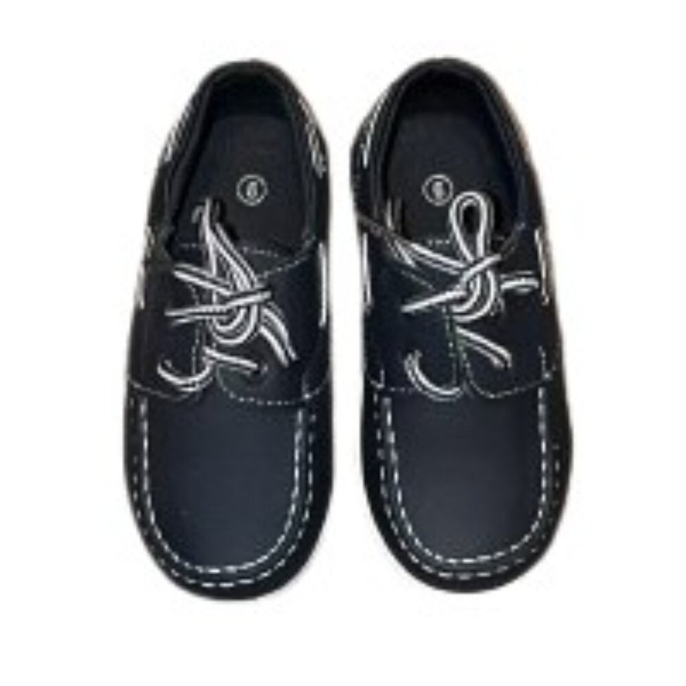 NIB Boys Navy Dock Shoes Loafers Size 9